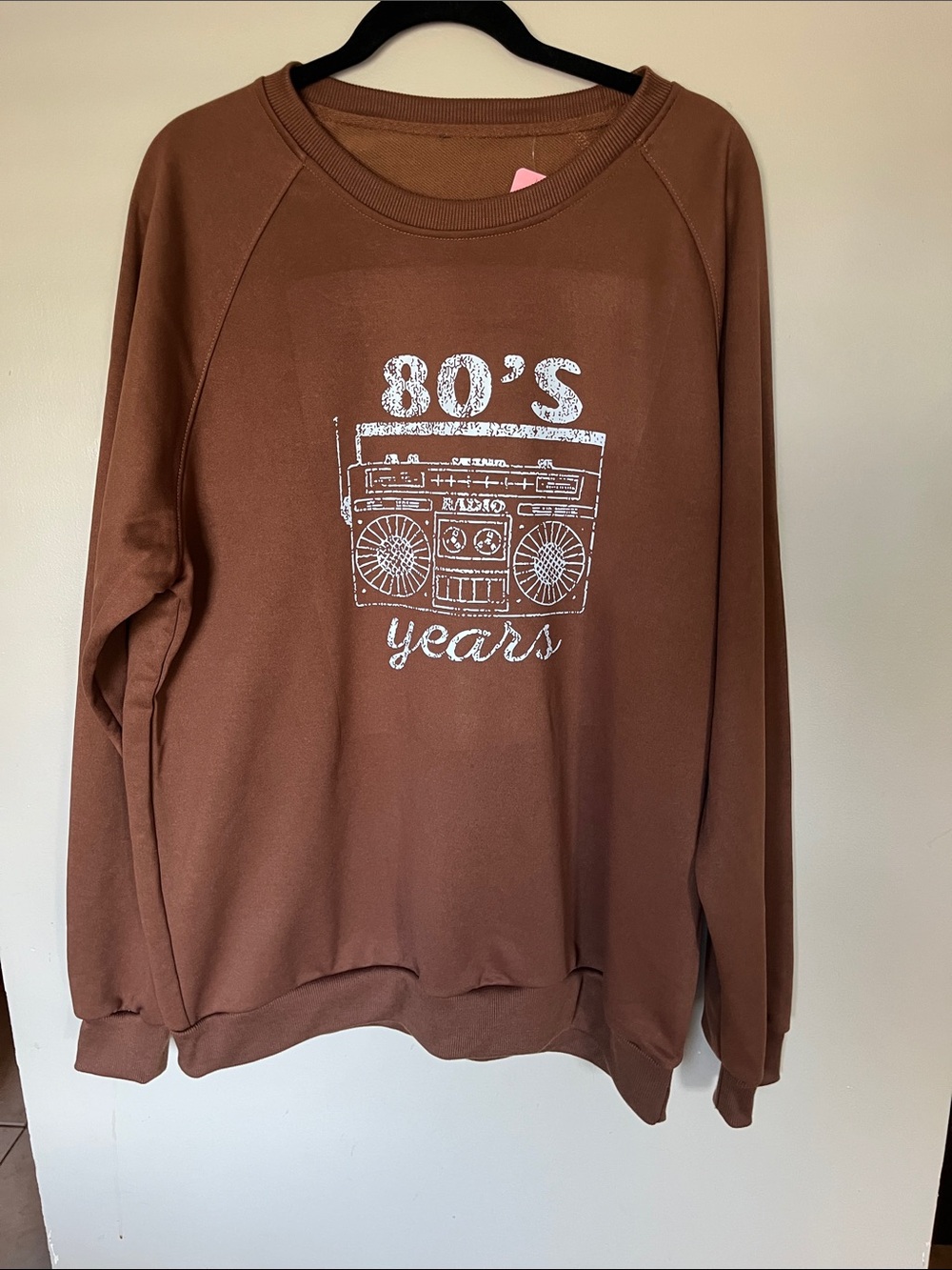 Men's 80's Graphic Crewneck Sweatshirt - Brown